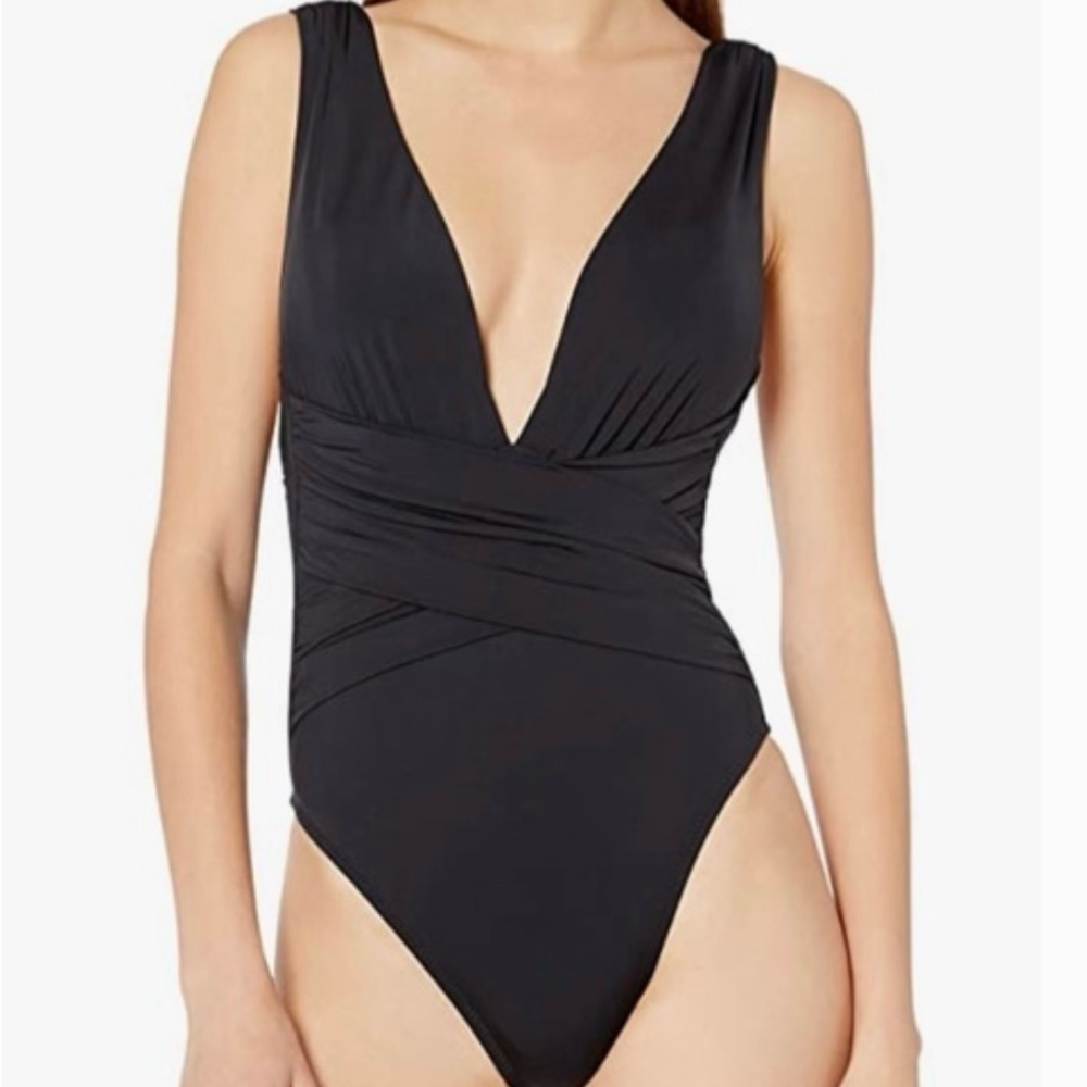 Trina Turk wrap front one piece swimsuit